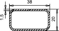 К604 Профиль арм. 20х38(6м) (1,50 мм)